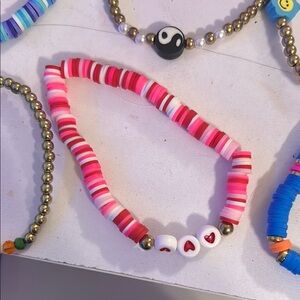 Colorful Heart Beaded Bracelet for Kids